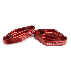NAMELESS AIR PUMP DELETE PLATES RED FOR 2006-2014 SUBARU WRX & 2008-2014 STI