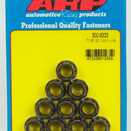 ARP 7/16-20 12PT NUT KIT 300-8333