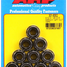 ARP M10 X 1.25 M16 SOCKET 12PT NUT KIT 301-8352