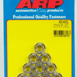 ARP 3/8-24 SS 12PT NUT KIT 400-8332
