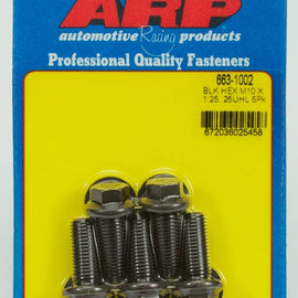 ARP M10 X 1.25 X 25 HEX BLACK OXIDE BOLTS 663-1002