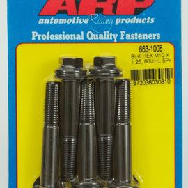 ARP M10 X 1.25 X 60 HEX BLACK OXIDE BOLTS 663-1008