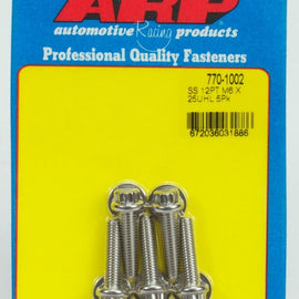 ARP M6 X 1.00 X 25 12PT SS BOLTS 770-1002