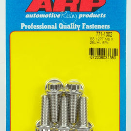 ARP M8 X 1.25 X 25 12PT SS BOLTS 771-1002