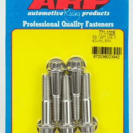 ARP M8 X 1.25 X 40 12PT SS BOLTS 771-1005