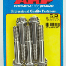 ARP M10 X 1.25 X 60 12PT SS BOLTS 773-1008