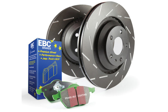 EBC Brakes S2KF1392 S2 Kits Greenstuff 2000 and USR Rotors Fits 09-16 Z4 S2KF1392
