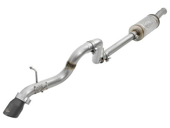 aFe MACH Force-Xp Axle-Back Hi-Tuck Exhaust System w/Black Tip 18-19 Jeep Wrangler (JL) V6 3.6L 49-48075-B