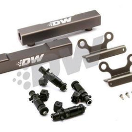 DeatschWerks Subaru top feed fuel rail upgrade kit with 2200cc injectors for MPFI WRX 2002-2014, STI 2007-2015, and Legacy GT 2007-2012