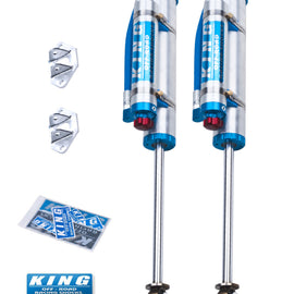 King Shocks 07-18 Jeep Wrangler JK Rear 2.5 Dia Piggy Hose Res Shocks 3-5in Lift w/Adjuster (Pair) 25001-224A