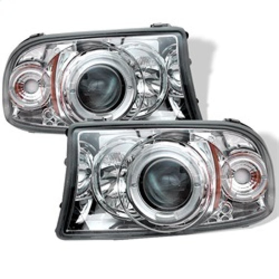 Spyder Projector Headlights LED Halo Chrome for 97-04 Dodge Dakota 98-03 Durango 5009791