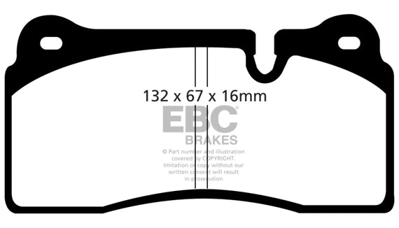 EBC Brakes DP31127C Redstuff Ceramic Low Dust Brake Pads DP31127C