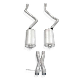 Stainless Works 2007-14 Chevy Tahoe And Yukon LT 2-1/2in Exhaust X-Pipe Chambered Mufflers Tips CTTHTD