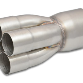 Vibrant 4-1 SS Merge Collectors (2in Inlet Slipover ID 3-1/2in Merge Outlet OD) - Sold Individually 10309