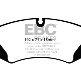 EBC Green Stuff Front Brake Pads for 14+ Land Rover LR4 3.0L Supercharged DP62123