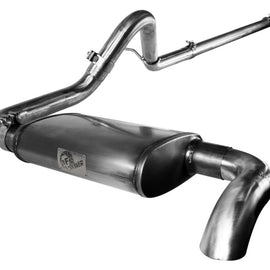 aFe MACHForce XP Exhausts Cat-Back SS-409 EXH CB Jeep Wrangler JK 3.8L 07-11 (4 Dr) HT 49-46207