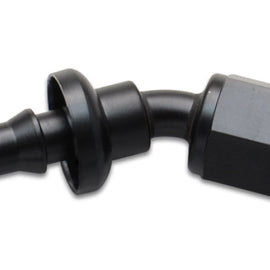 Vibrant Push-On 30 Degree Hose End Elbow FittingSize -6AN 22306