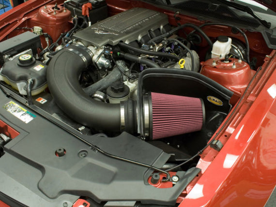 Airaid 2010 Ford Mustang GT 4.6L (No MVT) MXP Intake System w/ Tube (Oiled / Re 450-309