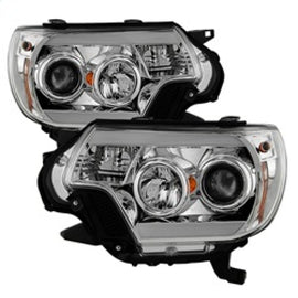 Spyder Toyota Tacoma 12-16 Projector Headlights Light Bar DRL Chrome PRO-YD-TT12-LBDRL-C 5081704