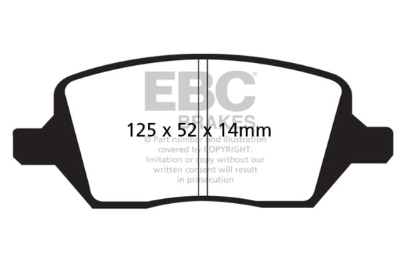 EBC 04-05 Buick Terraza 3.5 FWD Greenstuff Rear Brake Pads DP61737