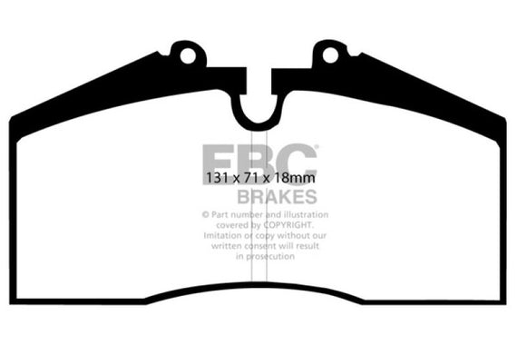 EBC Brakes DP3767C EBC Redstuff Ceramic Low Dust Brake Pads Fits 911 928 944 968 DP3767C