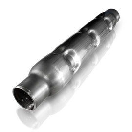 Stainless Works 3in CHAMBERED ROUND MUFFLER (MILL FINISH) CR33