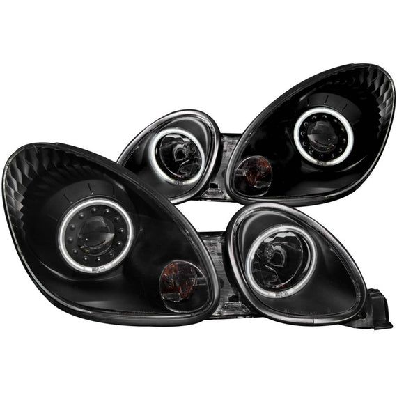 Anzo 121144 Black Projector Headlights with Halo for 98-05 Lexus GS 300/400/430 121144