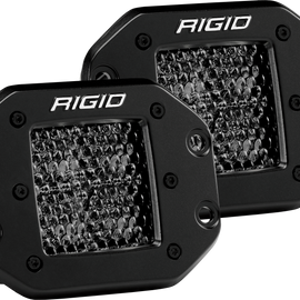 Rigid Industries D Series PRO Midnight Edition - Spot - Diffused - Pair 212513BLK