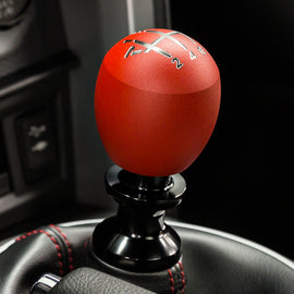 Raceseng Slammer Big Bore Shift Knob (Gate 1 Engraving) M12x1.25mm Adapter - Red Texture 08212RTE-08011-081102