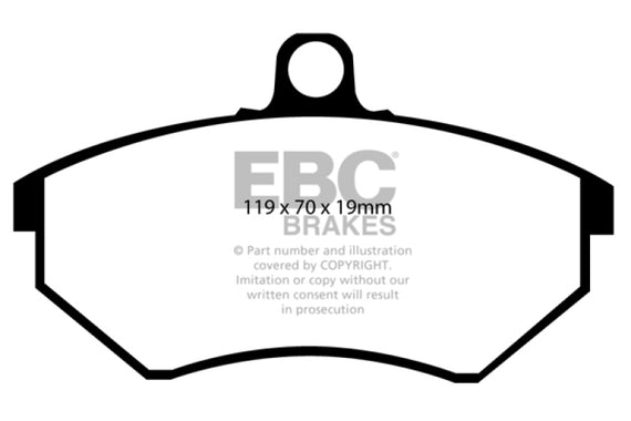 EBC Brake Pads Ultimax Aramid-Fiber Metallic Front Volkswagen Golf Jetta Corrado UD684