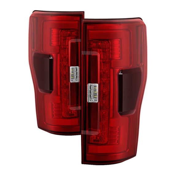 Spyder 17-18 Ford F-250 SD (w/Blind Spot Sens) LED Only Tail Lights - Red Clr (ALT-YD-FS17BS-LED-RC) 5085634