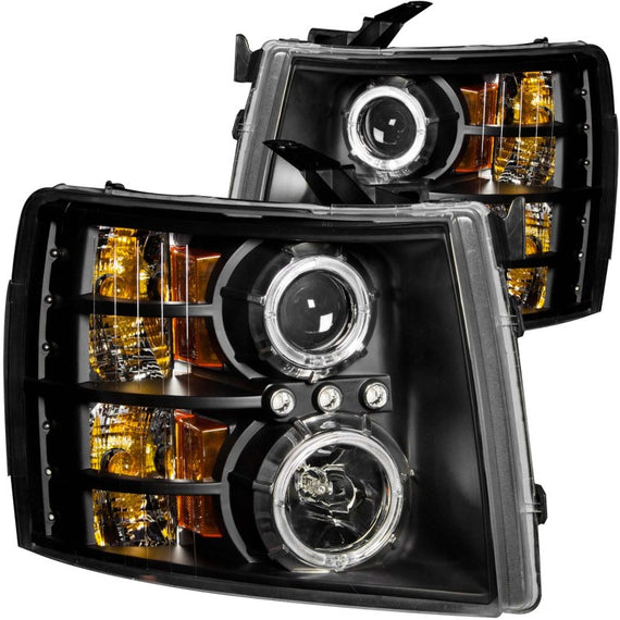 Anzo 111200 Black Projector Headlights fit for 07-13 Chevrolet Silverado 1500 111200