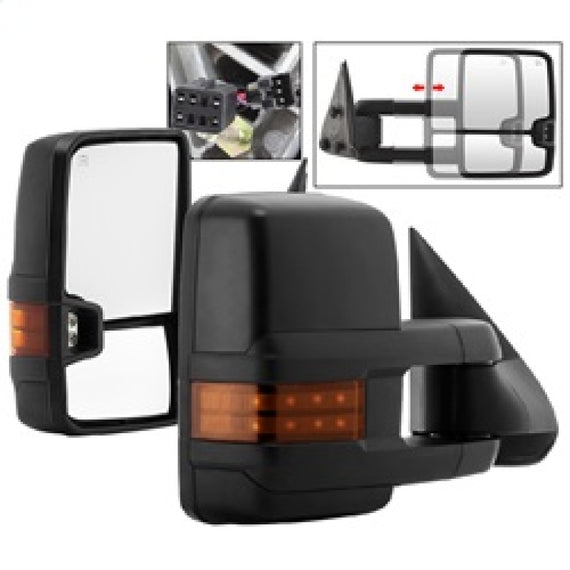 xTune Chevy Silverado 99-02 G2 Heated Amber LED Signal Telescoping Mirrors MIR-CS99S-G2-PWH-AM-SET 9936678