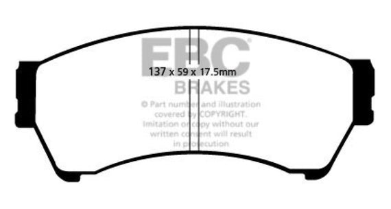 EBC 06-07 Mazda 6 2.3 Redstuff Front Brake Pads DP31765/2C