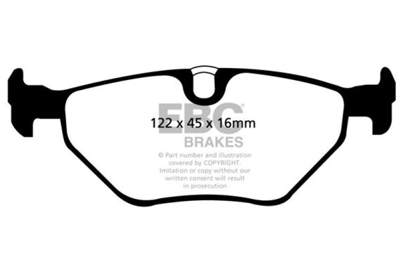 EBC 01-03 BMW 525i 2.5 (E39) Greenstuff Rear Brake Pads DP21091