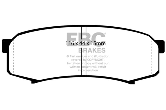 EBC UD606 Ultimax2 ORG.MFR Replacement Disc Brake Pads (Rear) UD606