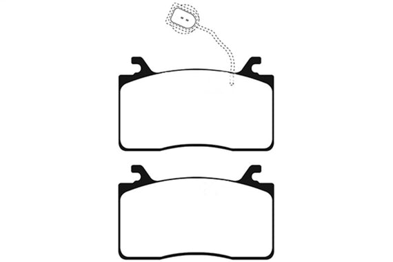 EBC 17-18 Alfa Romeo Giulia Ultimax OEM Replacement Front Brake Pads UD2052