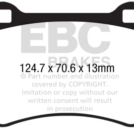 EBC for 2017+ Fiat 124 Spider 1.4L Turbo Abarth Yellowstuff Front Brake Pads - e DP42286R