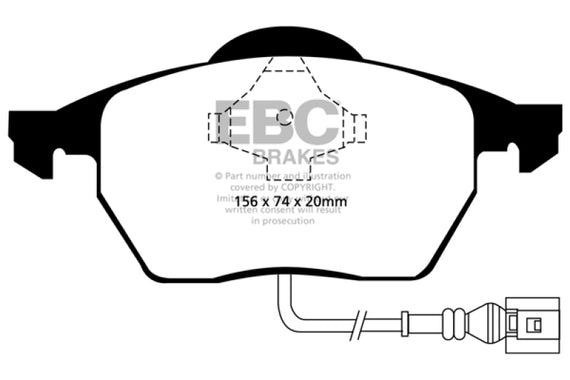 EBC 99-06 Audi TT 1.8 Turbo Ultimax2 Front Brake Pads UD687