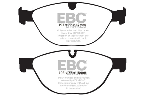 EBC Red Stuff Front Brake Pads for 10-15 Jaguar XF 5.0L Supercharged 470 DP32076C