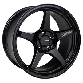 Enkei TS-5 17x8 5x100 45mm Offset 72.6mm Bore Gloss Black 521-780-8045BK