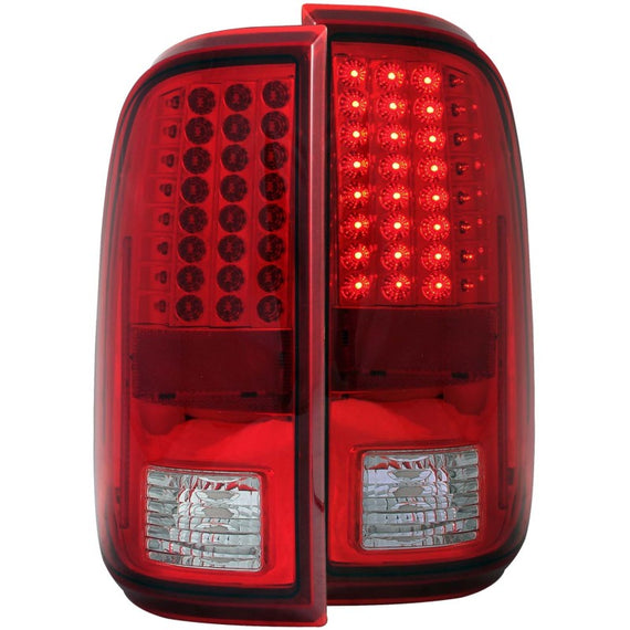 Anzo 311050 Red Clear Led Tail Lights fit for 08-16 Ford F-250/F-350/F-450/F-550 311050