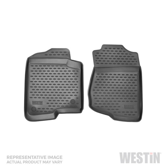 Westin 2012-2016 Toyota Tacoma Double/Access Cab Profile Floor Liners 2pc - Black 74-41-21041