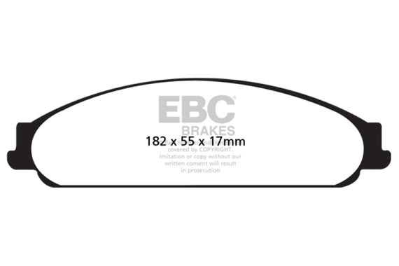 EBC 04-07 Ford Five Hundred 3.0 Redstuff Front Brake Pads DP31730C