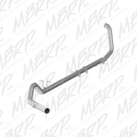 MBRP SINGLE SIDE TURBO BACK EXHAUST W/O MUFFLER FOR 99-03 FORD F-250/F-350 7.3L S6200PLM