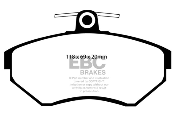 EBC 96-98 Volkswagen Passat 1.9 TD Redstuff Front Brake Pads DP31113C