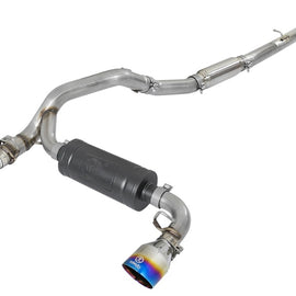 aFe Takeda 3in 304 SS Cat-Back Exhaust System w/ Blue Flame Tip 16-18 Ford Focus RS I4-2.3L (t) 49-33103-L
