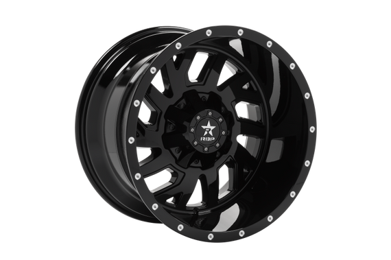 RBP 65R Glock 20x12 6x139.7 BP / 4.75 BS -44mm Offset 108mm CB (Non-Hub Centric) Gloss Black Wheel 65R-2012-83-44FB
