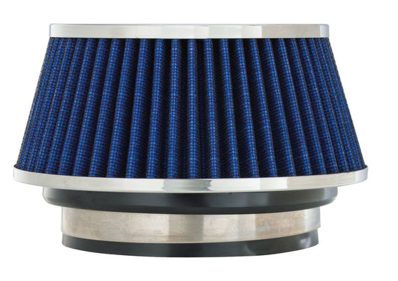 Spectre Adjustable Conical Air Filter 2-1/2in. Tall (Fits 3in. / 3-1/2in. / 4in. Tubes) - Blue 8166