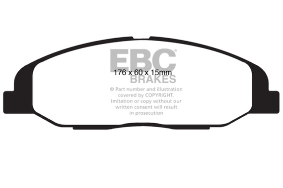 EBC 08-13 Cadillac CTS 3.0 Greenstuff Front Brake Pads DP21827